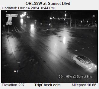 Traffic Cam ORE99W at Sunset Blvd